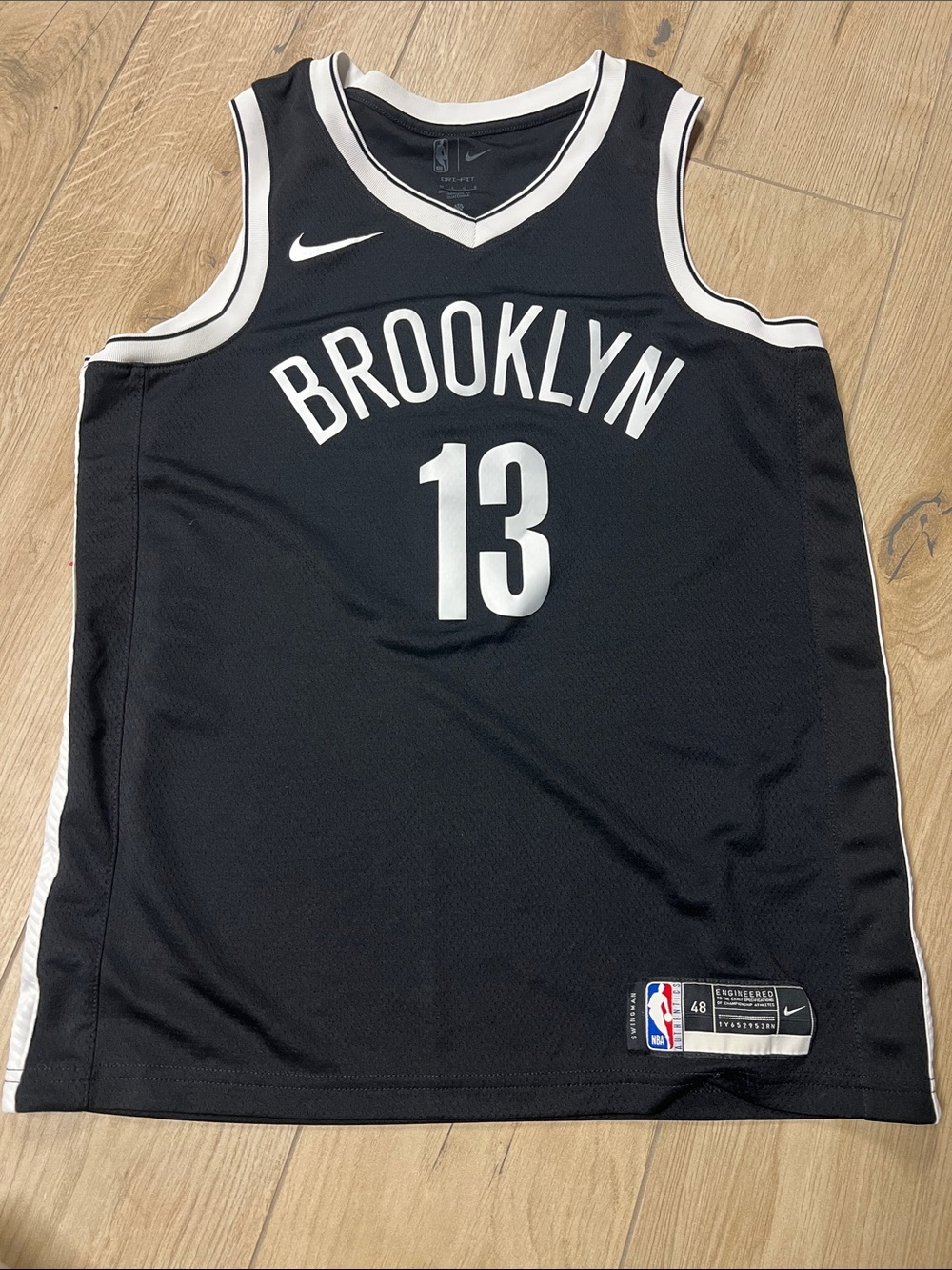 NBA Brooklyn Nets Black & White #13 Jersey